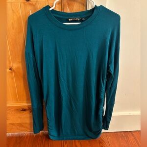 Athleta Deep Teal Crew Neck Top